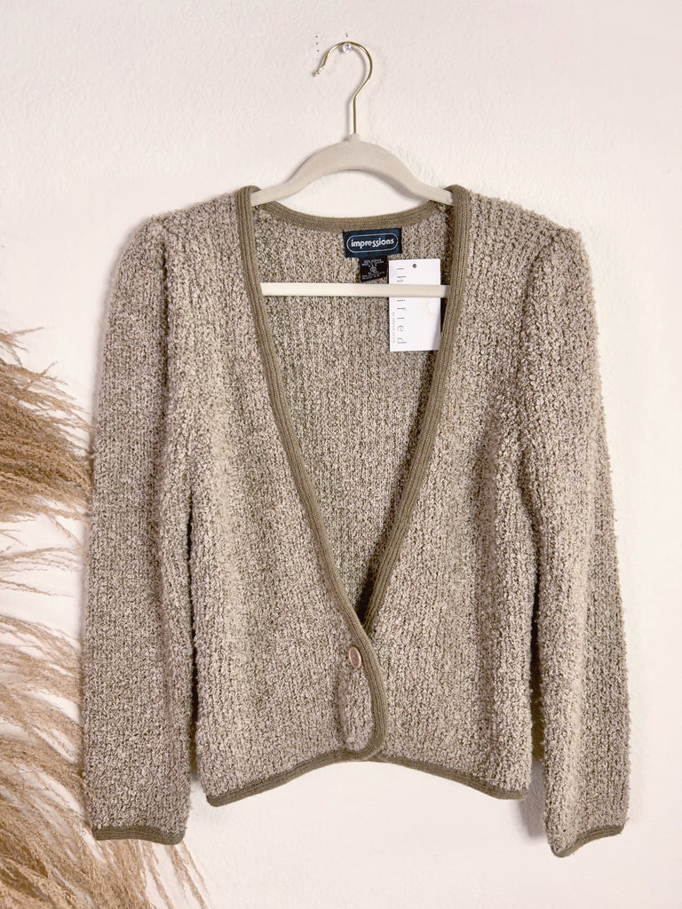 Chunky Taupe Sweater (S)