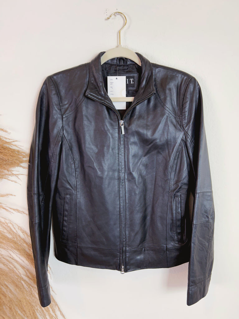 Black Leather Jacket (S)