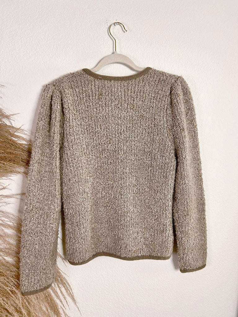 Chunky Taupe Sweater (S)