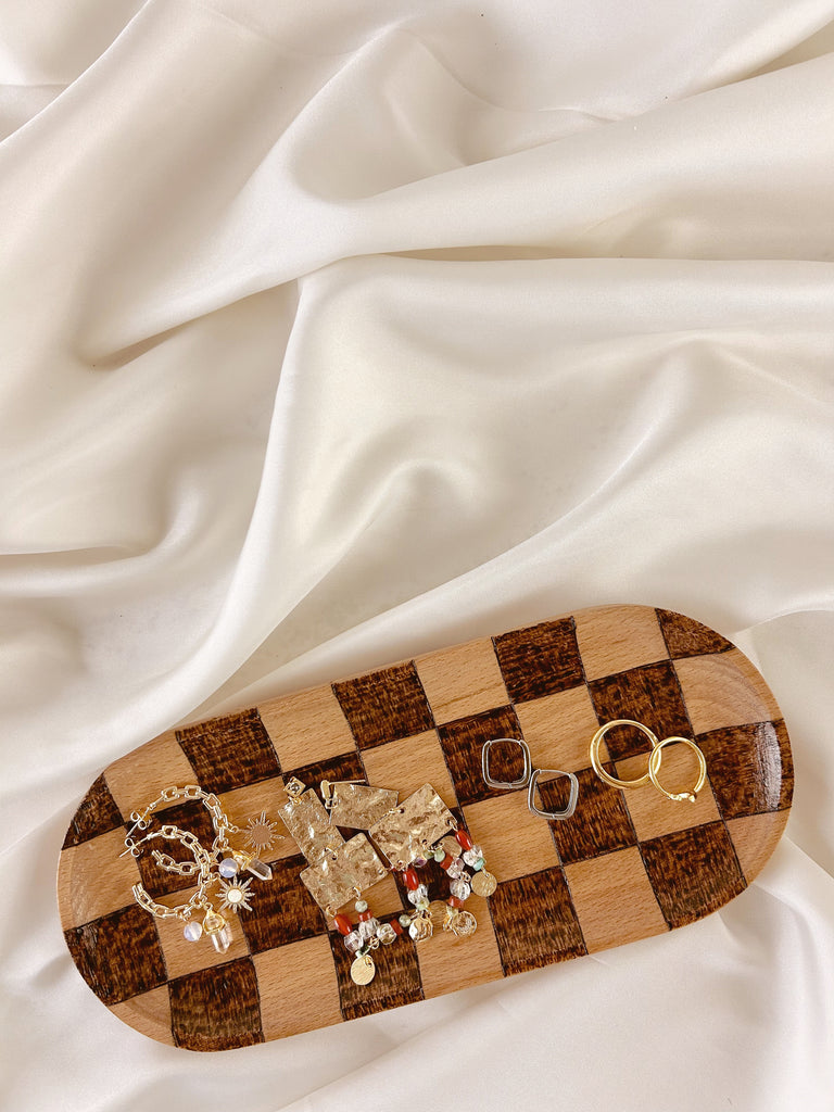 Checkered Jewelry Tray